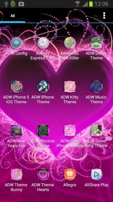 ADW Theme Hearts android App screenshot 0